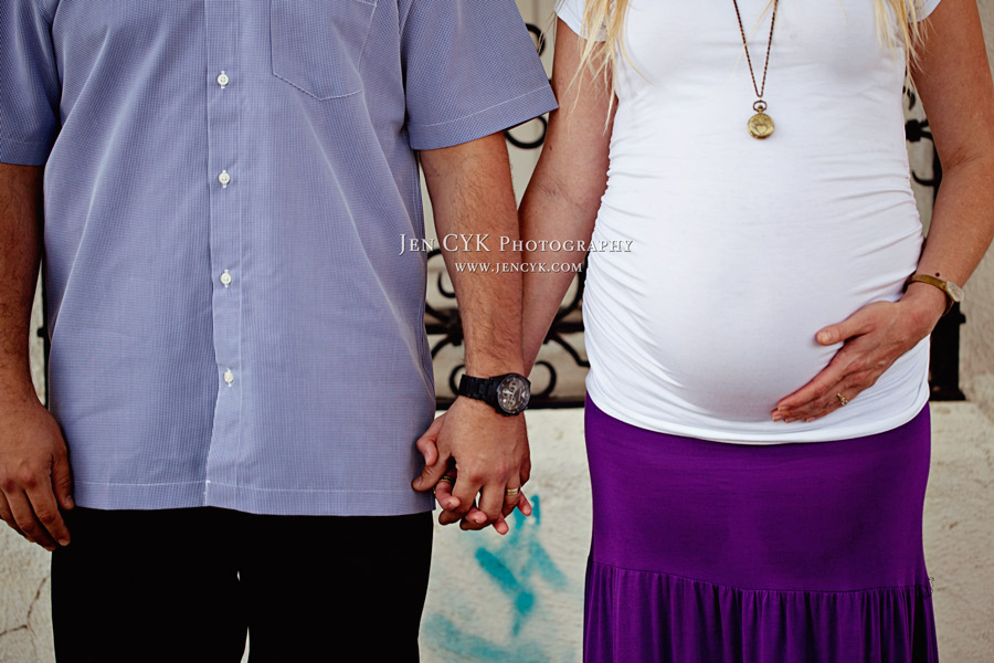 Orange Circle Maternity Photos