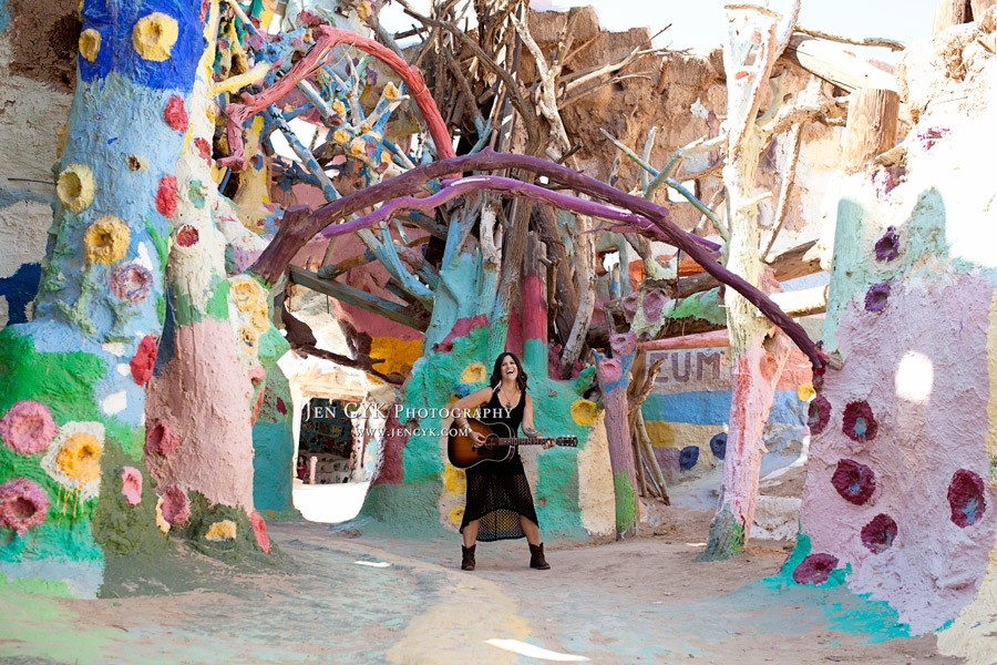 Salvation Mountain Girl Guitar