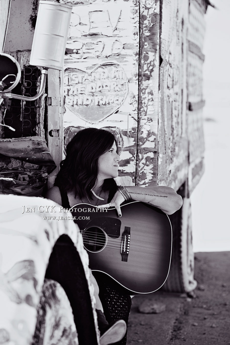 Salvation Mountain Girls Guitar